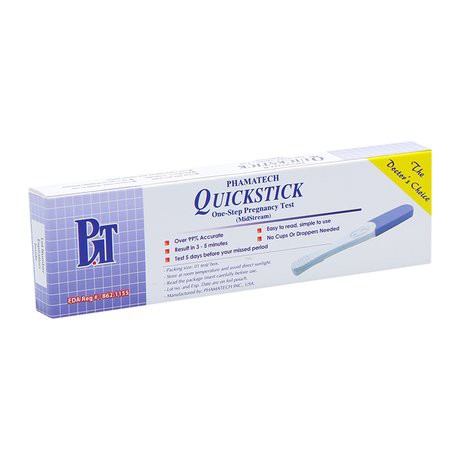 BÚT THỬ THAI NHANH PHAMATECH QUICKSTICK ONE-STEP MIDSTREAM