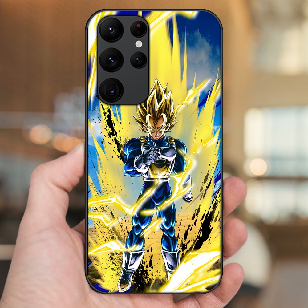 Ốp lưng Samsung S20 Ultra viền đen in hình Vegeta Dragon Ball