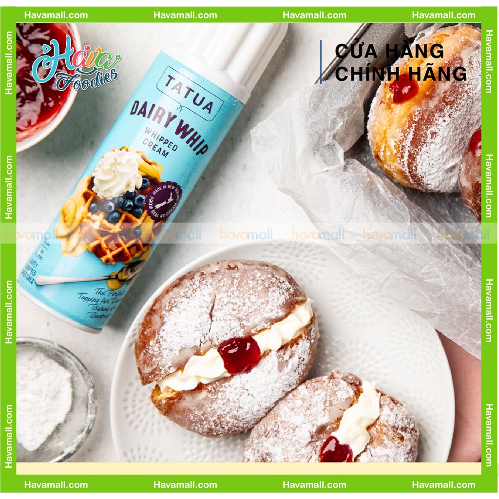 Kem Sữa Dạng Xịt Tatua Chai 250gr – Whipped Cream