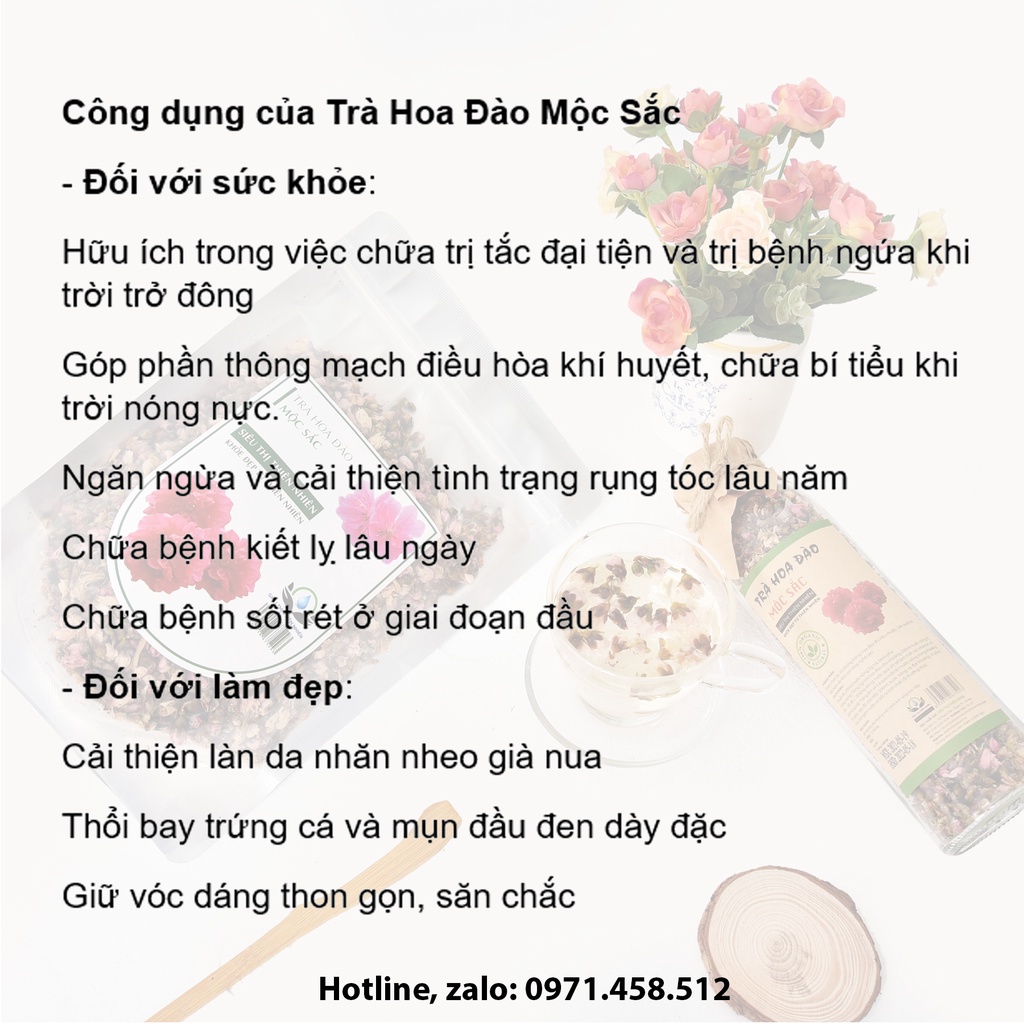 Trà nụ hoa đào sấy khô thương hiệu Mộc Sắc