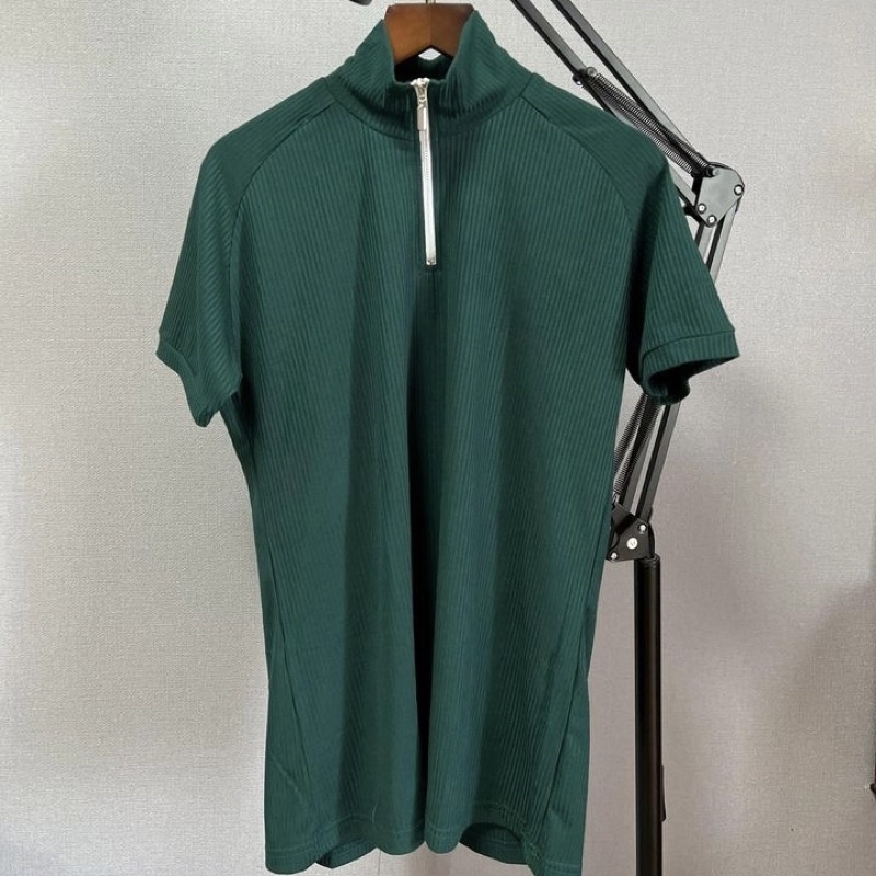 Áo polo body FLO MENSWEAR dây kéo cao cấp, áo thun cổ lọ có khóa