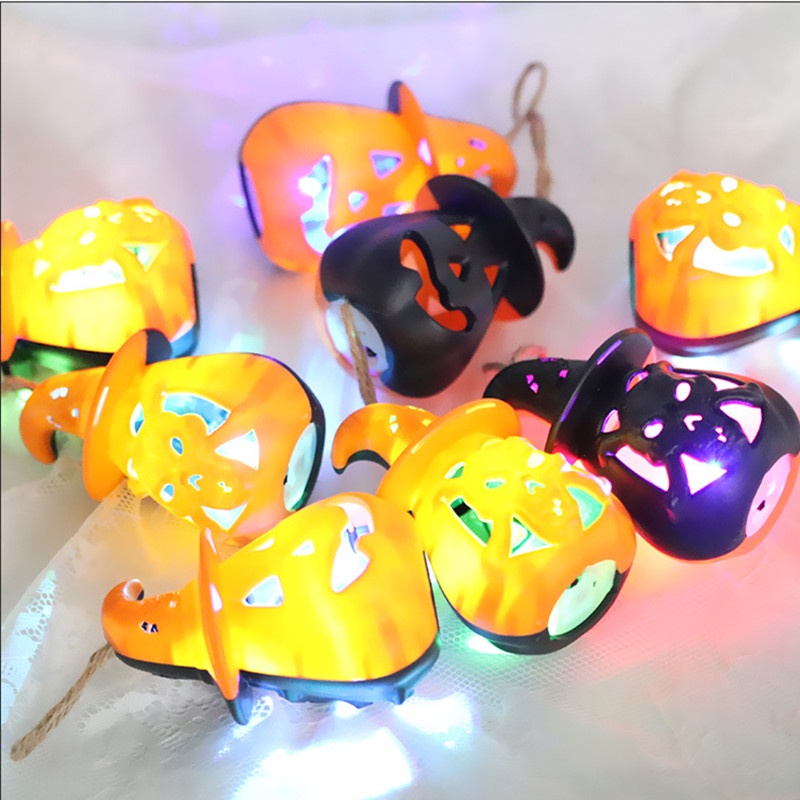 Đèn Lồng LED Hình Đầu Lâu Trang Trí Halloween