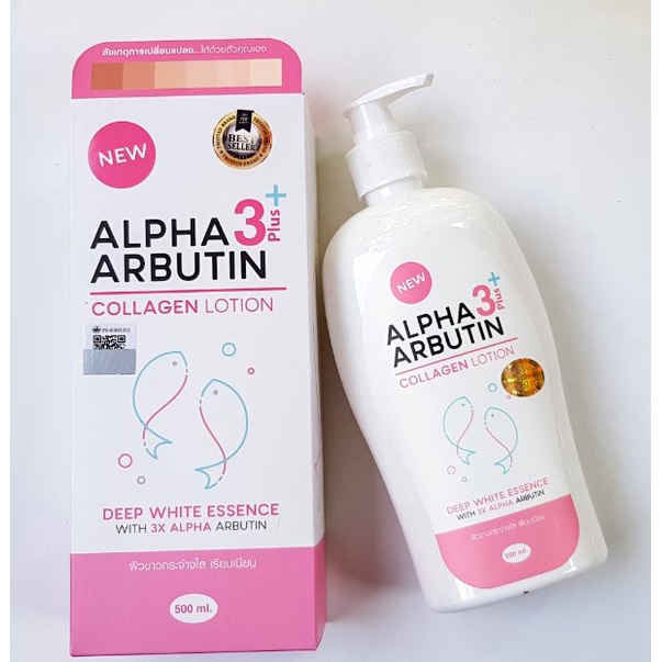Sữa dưỡng thể trắng da Collagen Alpha Arbutin 500ml Thái Lan ( Sản Phẩm Chính Hãng )
