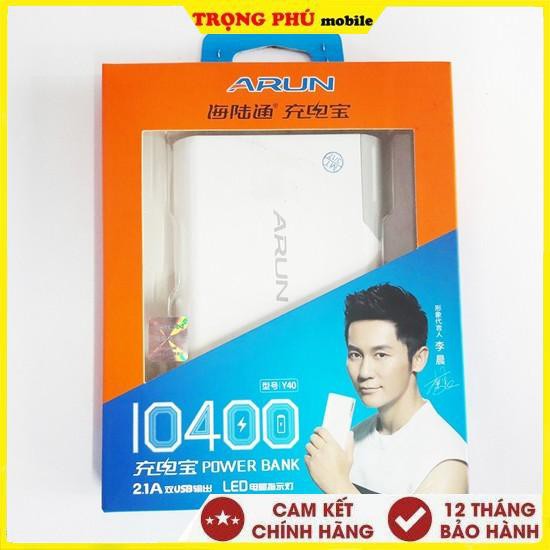 Sạc dự phòng Arun dung lượng từ 10400mAh - Bảo hàng 12 tháng