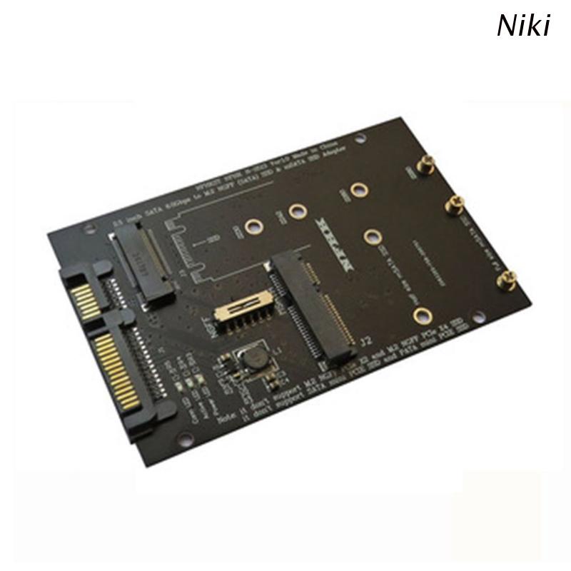 Thẻ đọc thẻ nhớ Niki MSATA M.2 SSD sang USB 2 trong 1 hỗ trợ M.2 SATA 2230 2242 2260 2280 cho laptop