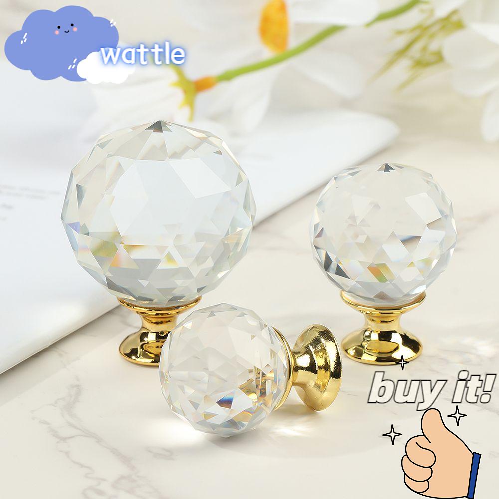 Tay Nắm Cửa Thiết Kế Sang Trọng Tiện Dụng Cho Nhà Bếp/ Tủ Quần Áo|Tay Cầm Ngăn Kéo Tủ Kính Hình Kim Cương Nhiều Màu Sắc