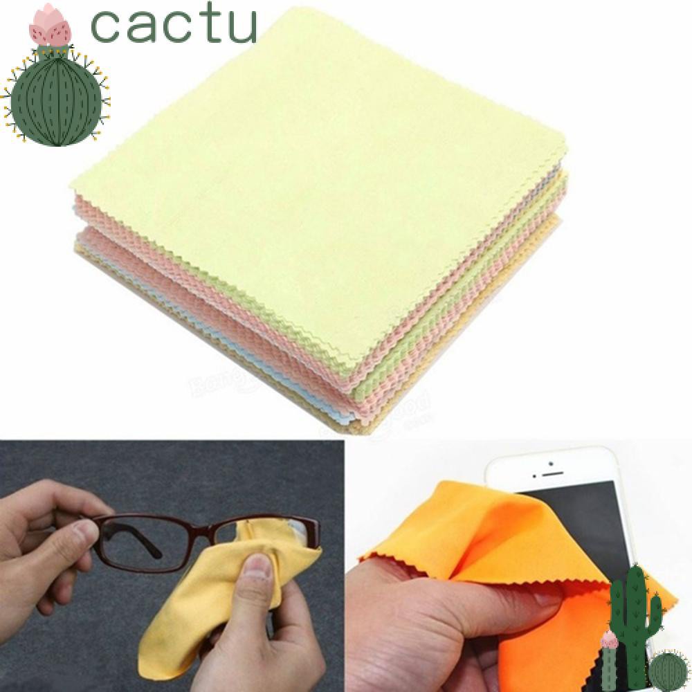 CACTU 10PCS New Len Eyeglasses Phone Screen Wipe Cleaning Cloth Household Camera Multi-color Tool Microfiber