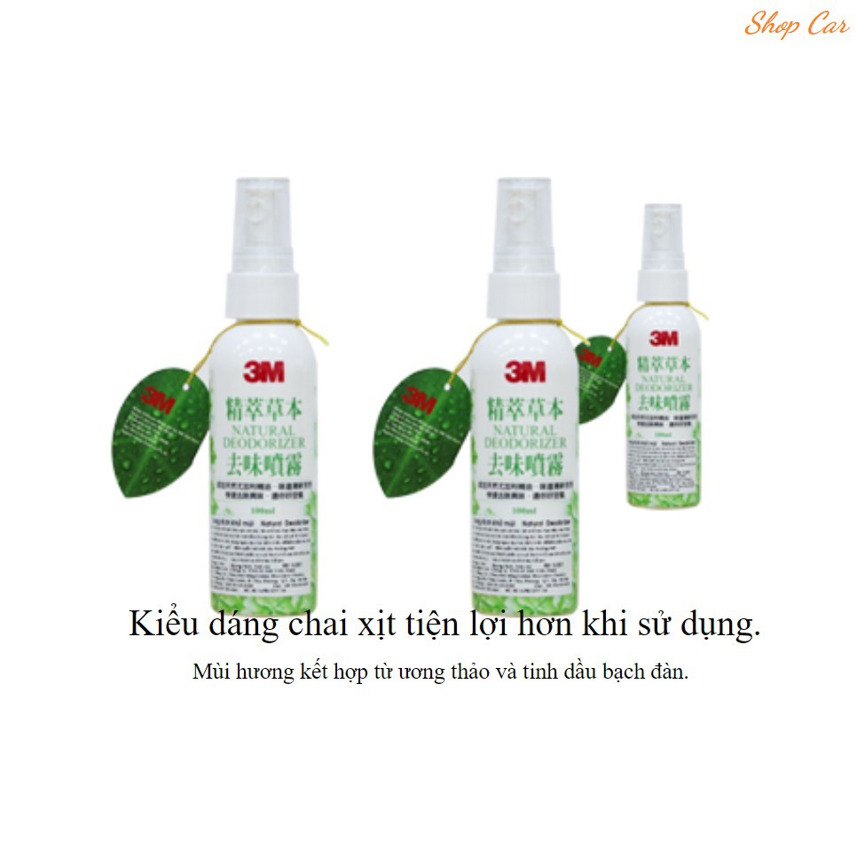 Chai Xịt Khử Mùi, Diệt Khuẩn Ô Tô, Nhà Cửa, Quần Áo 3M 12009 - Chính Hãng 3M Bảo Hành 1 Đổi 1