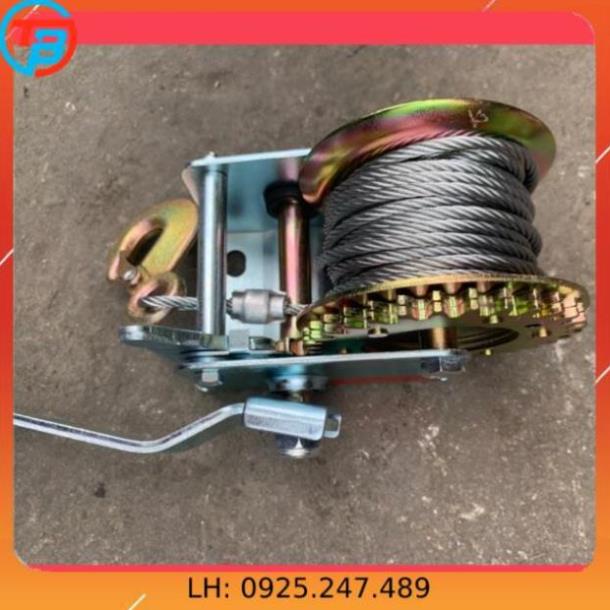 Tời Quay Tay 600lbs cáp thép Thái Bình Vina