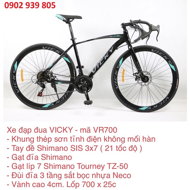 VR700 Xe đạp đua VICKY BÁNH 700C cao cấp - LHệ Gian Hàng để nhận KM Ạ