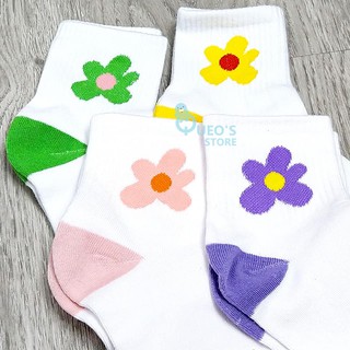 Tất cao cổ ulzzang hình hoa cúc Daisy