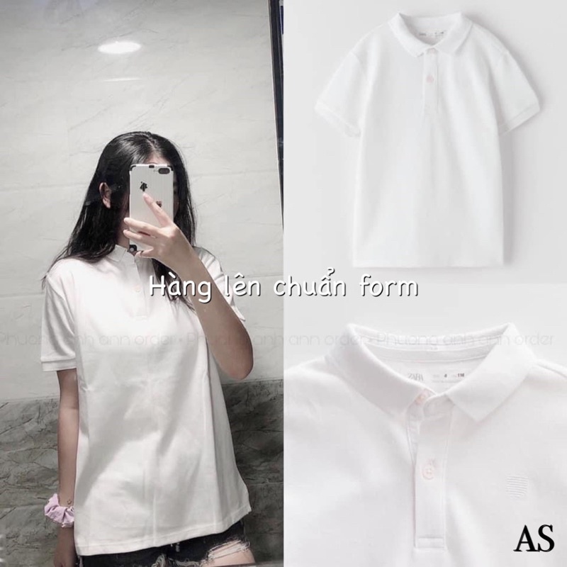 ANU765 - ÁO POLO NỮ CỘC TAY VẢI CÁ SẤU THÊU NGỰC