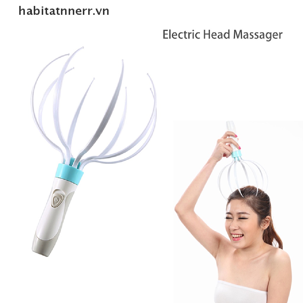 Máy massage da đầu chế độ rung chạy điện tiện lợi