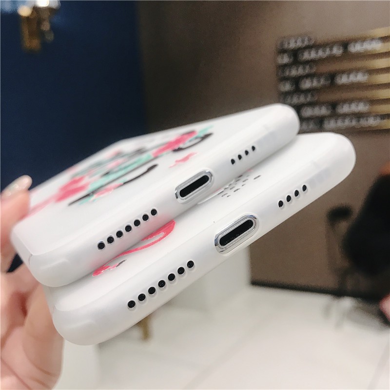 Ốp TPU phong cách hoa mùa hè sang trọng iphone 6 plus 6s plus 7 8 X XS XR XS MAX a39