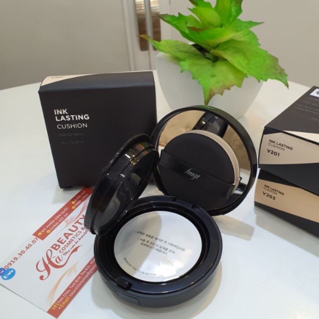 Phấn nước trang điểm lâu trôi che phủ tốt khuyết điểm hàn quốc The Face Shop fmgt Ink Lasting Cushion 15g SPF30 PA++ | BigBuy360 - bigbuy360.vn