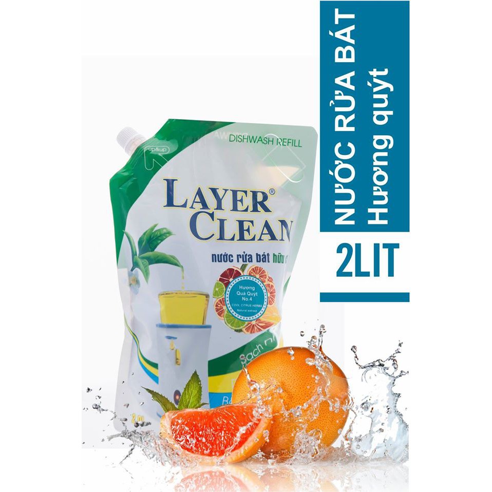 Nước rửa bát hữu cơ Layer Clean 2l