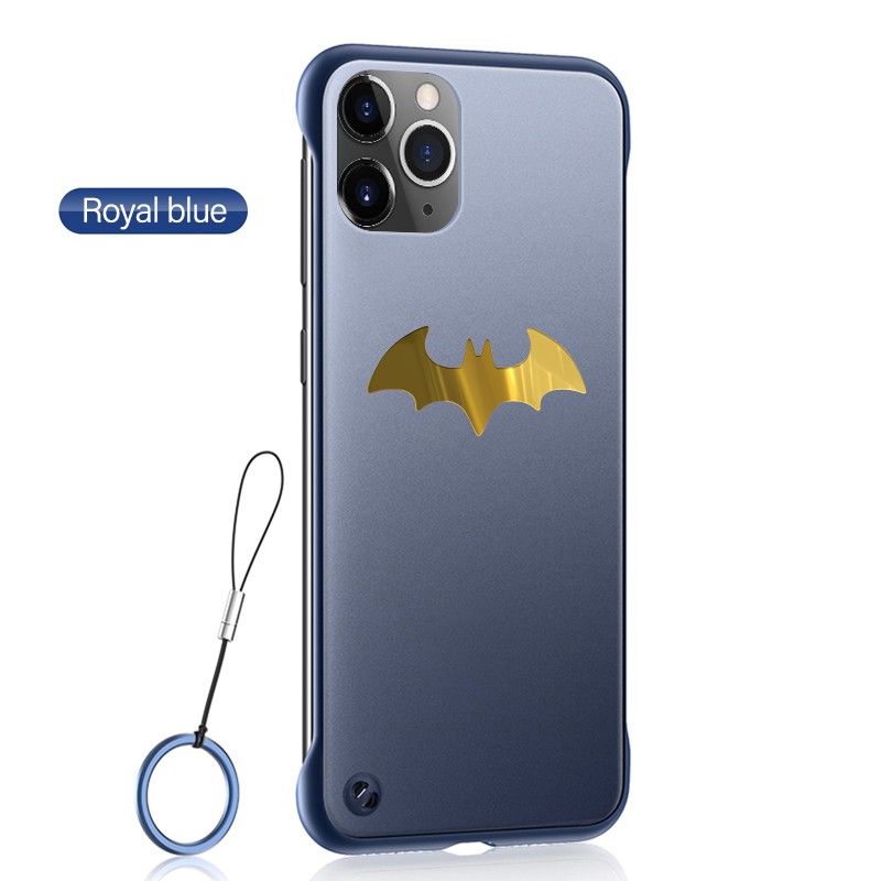 Ốp điện thoại PC nhám siêu mỏng mẫu kim loại Batman hít nam châm cho iPhone 11 Pro Max x xr XS max 8 7 6s 6 Plus