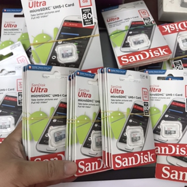 THẺ NHỚ 64GB SANDISK CHÍNH HÃNG