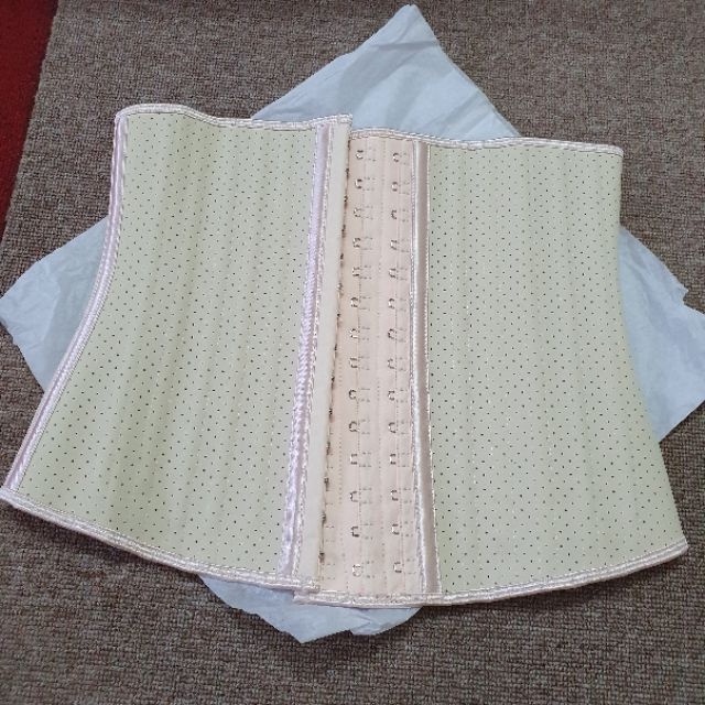 [Video Thật]Đai latex nịt bụng 25 xương 100% cao su (29cm) thông hơi 2 màu đen,da | BigBuy360 - bigbuy360.vn