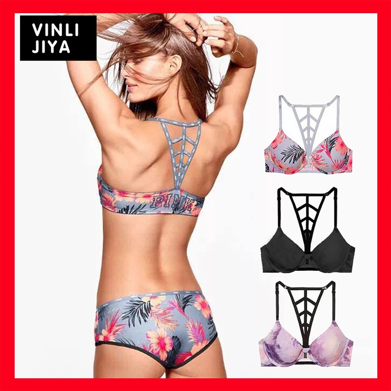 Bộ Đồ Lót Nâng Ngực VJ Cài Trước Họa Tiết Đây Đan Lưng 8004 Cao Cấp Mang Đến Cho Bạn Vẻ Đẹp Cuốn Hút Và Nóng Bỏng