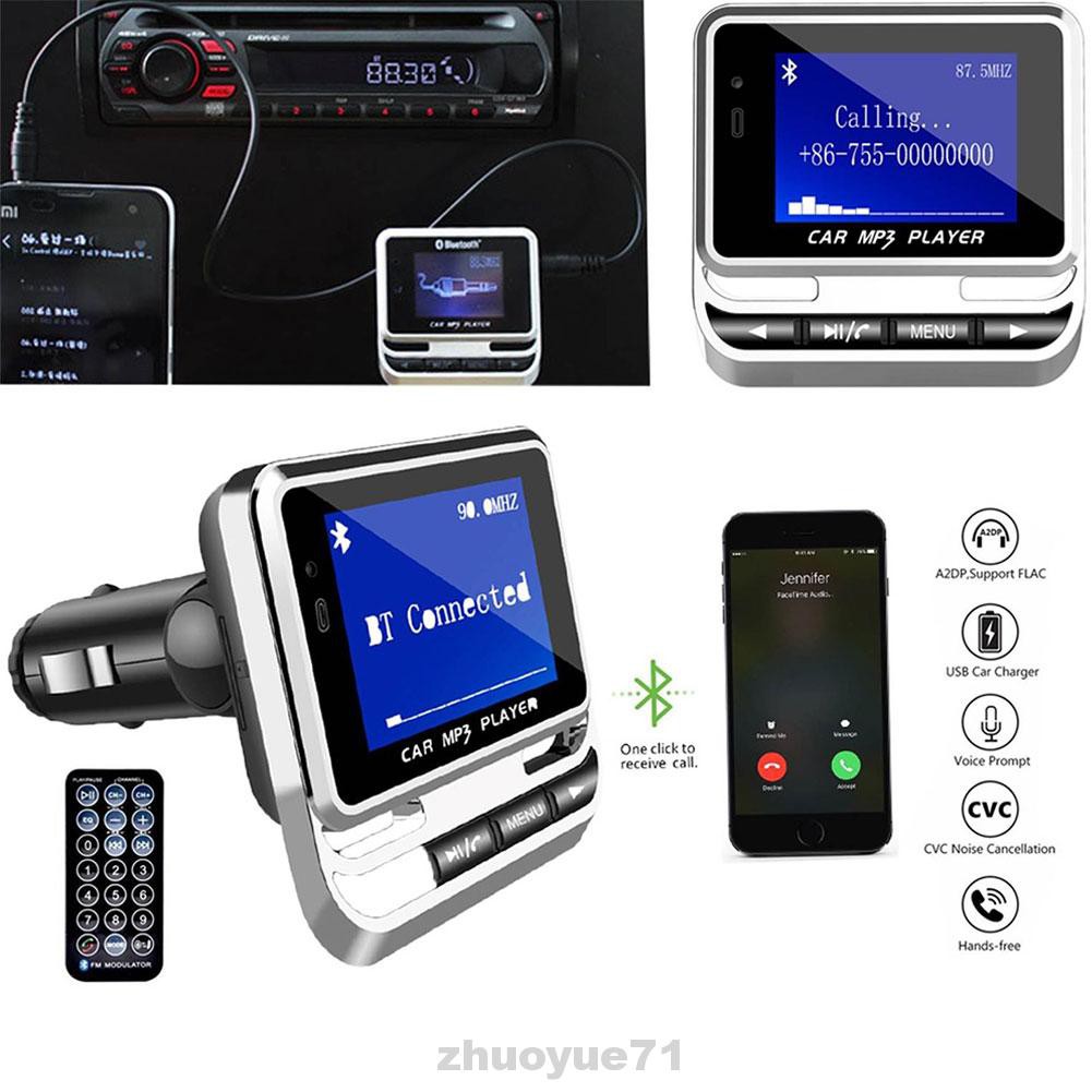 Bluetooth Car MP3 Player FM Transmitter Audio Fast Charging Handsfree Kit Radio USB Charger Remote Control Universal