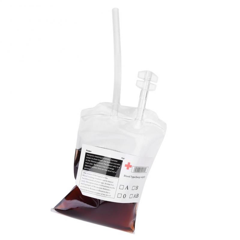 Túi đựng nước uống PVC 400ML tạo hình bịch đựng truyền máu độc đáo dùng cho ngày lễ halloween