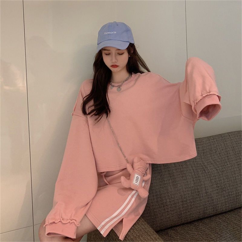 Set áo dài tay + chân váy siêu xinh 💖💖💖