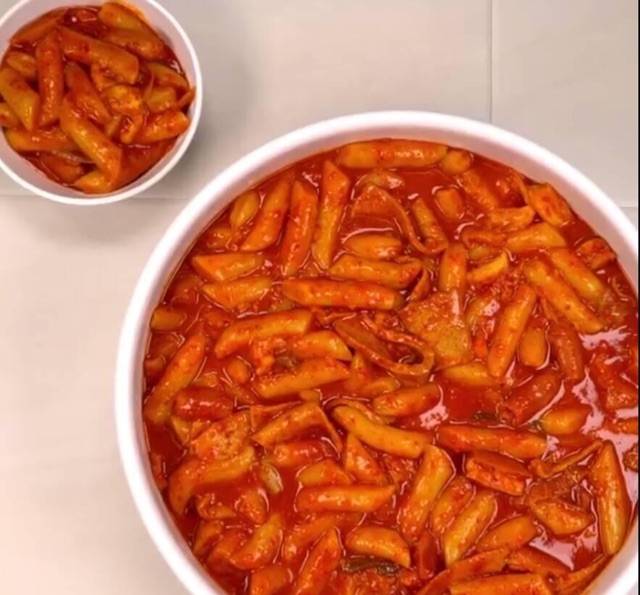 500g bánh gạo hàn quốc tokkbuki nguyên thanh