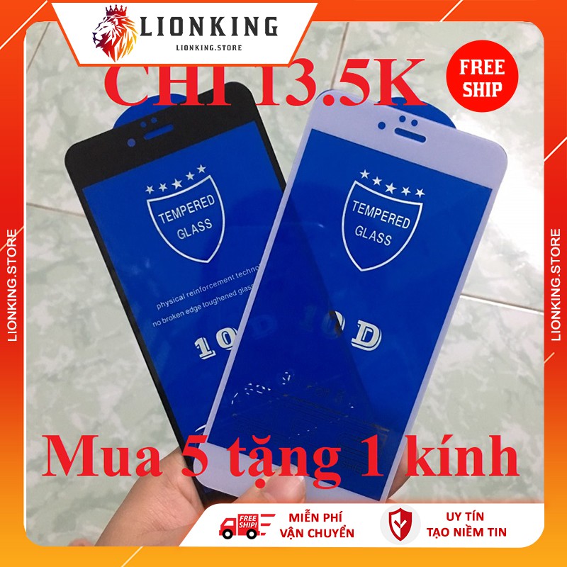 Miếng dán cường lực iphone 6 Plus 7 Plus 8 Plus X Xr Xs Max 11 pro max Full màn Chống vân