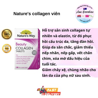 Nature's collagen viên 60v - đủ bill date xa Collagen Nature’s Way Beauty Booster 60 viên