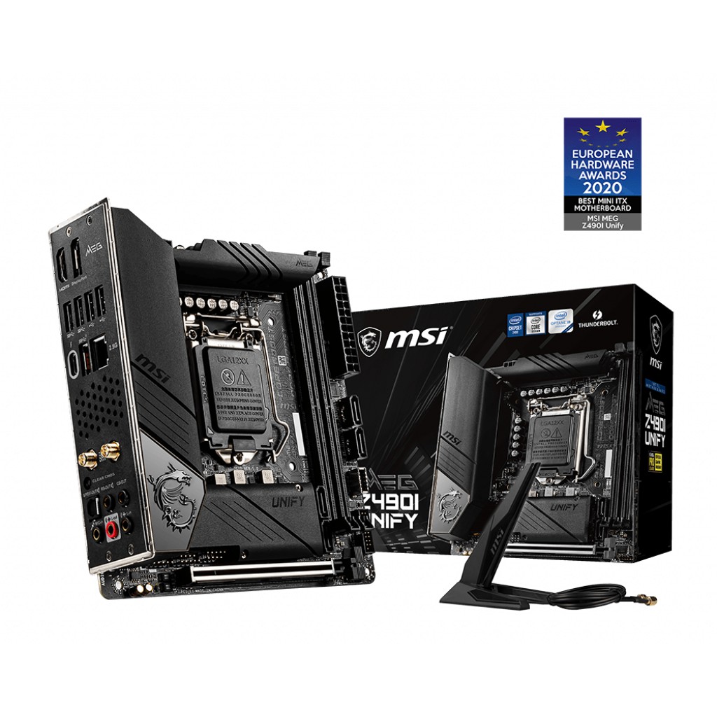 Mainboard MSI MEG Z490i UNIFY Intel Z490, Socket 1200, mini ITX, 2 khe RAM DDR4