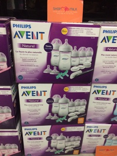 Bình Sữa AVENT Natural 125ml - 260ml (Gift Set 5 bình)