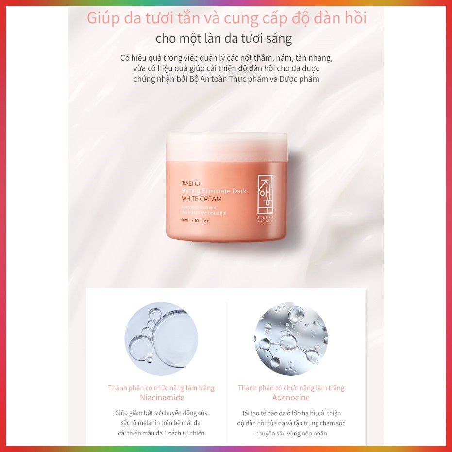 Kem dưỡng trắng, cải thiện nếp nhăn Jiaehu (JIAEHU SHINING ELIMINATE DARK WHITE CREAM) | BigBuy360 - bigbuy360.vn