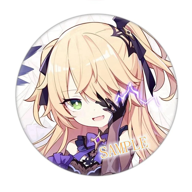 flowersqueen Huy hiệu cài áo 58mm bằng thiếc