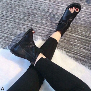 Boot vằn hở mũi đen duongthihaily
