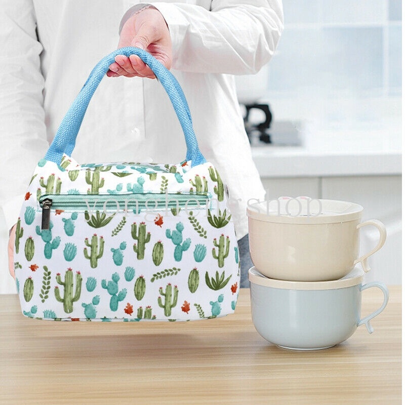 Túi Giữ Nhiệt Đựng Hộp Thức Ăn Họa Tiết Hoạt Hình Đáng Yêu