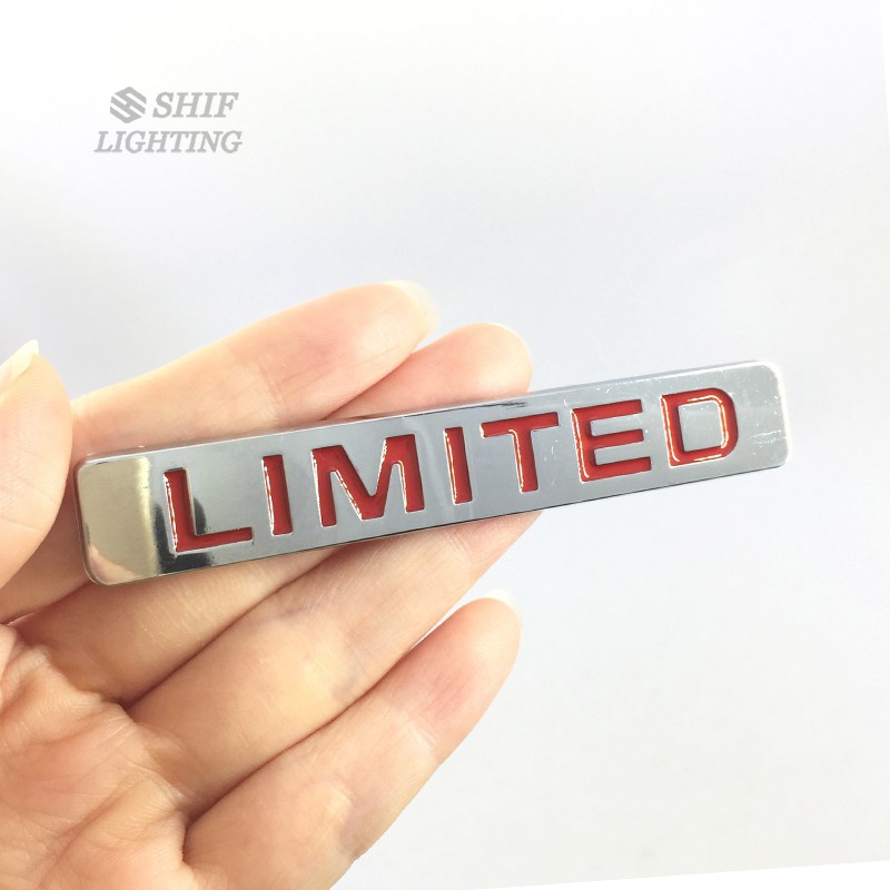 Miếng dán logo chữ Limited Edition trang trí xe hơi