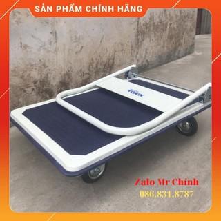 Xe đẩy hàng 4 bánh gấp gọn tải trọng 150kg, tay đẩy gấp gọn