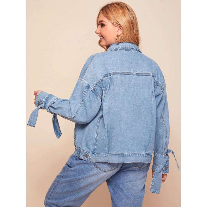 ÁO KHOÁC DENIM JEAN TÚI PHÍA TRƯỚC 75-110KG - AK99