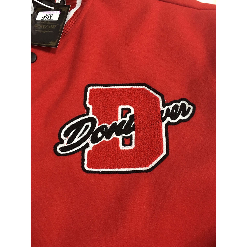 Áo khoác bóng chày thêu chữ phong cách Hip Hop cho nam