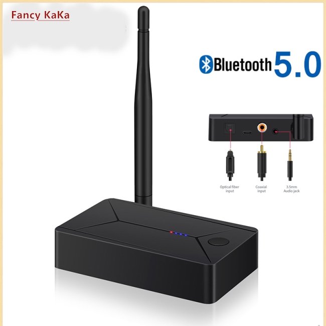 Bluetooth 5.0 Audio Transmitter 3.5mm AUX Coaxial optical Fiber Jack Stereo Wireless Adapter For TV PC Bluetooth Speakers