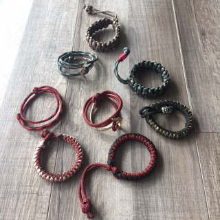 Vòng tay mỏ neo bạc paracord