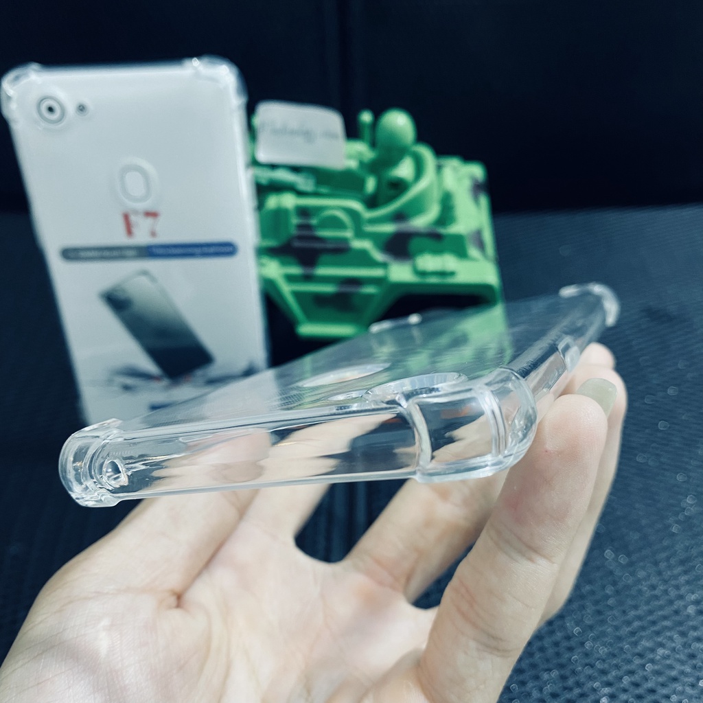 Ốp lưng chống sốc OPPO F7 dẻo trong suốt cao cấp bo 4 góc chống va đập