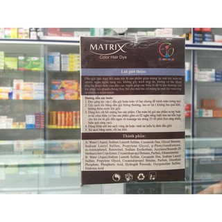 (chọn loại) Gội là nâu Matrix gói