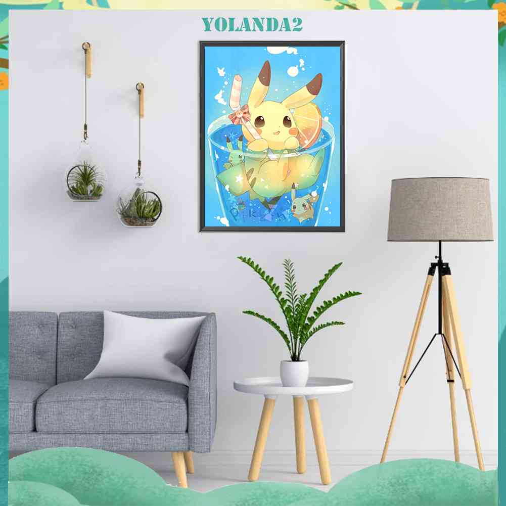 Toàn Bộ Bộ Tranh Thêu Chữ Thập 11CT DIY Hình Pokemon