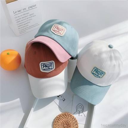 Mũ Lưỡi Trai Che Nắng In Chữ Hoạt Hình Dễ Thương Có Thể Điều Chỉnh Cho Bé