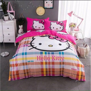 Trọn bộ chăn phao, ga chun, gối cotton poly nhập khẩu