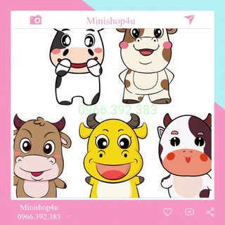 lì xì chibi trâu vàng năm 2021 (10 chiếc)