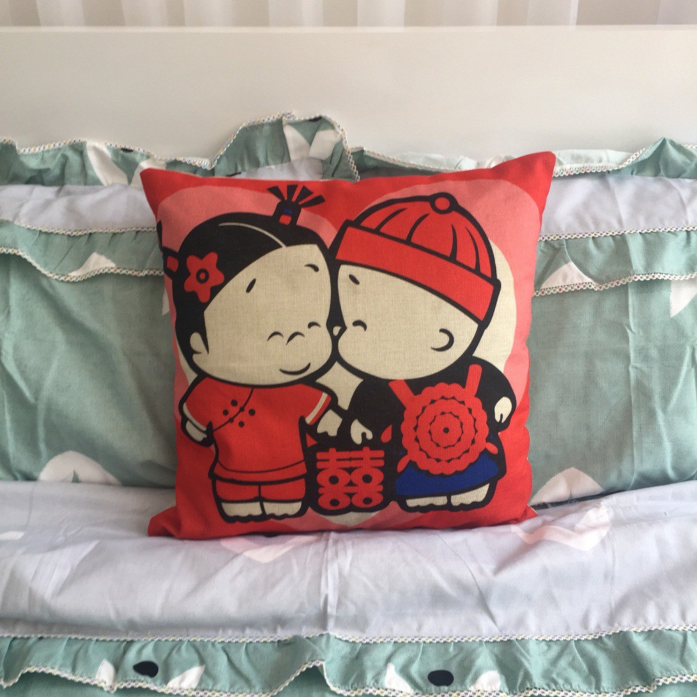 GỐI VUÔNG XUẤT KHẨU HÀNG NHẬP KÈM RUỘT GÒN 45CM*45CM