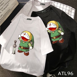 ATL96 Có size 7XL Áo thun unisex tay lỡ hình Doraemon zendal